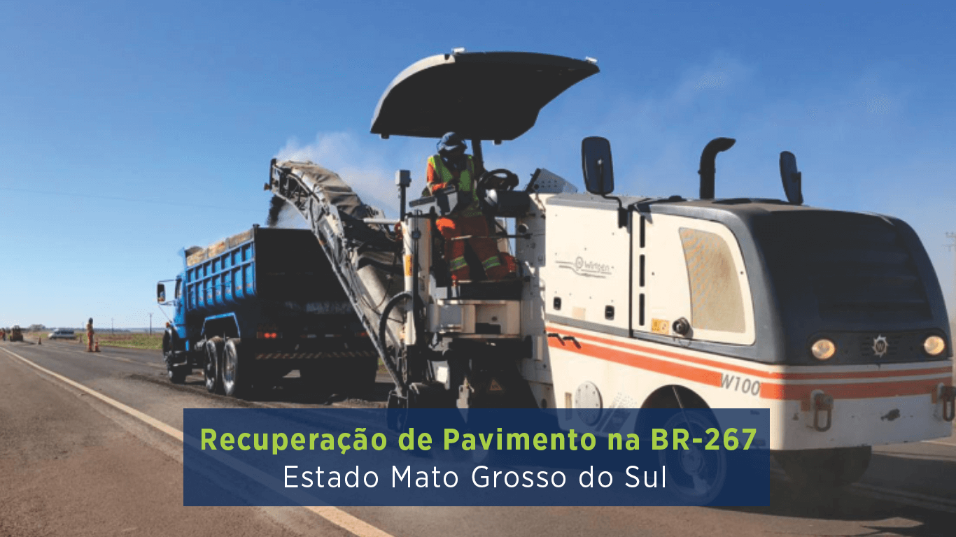 Recuperação de Pavimento na BR-267 - Estado do Mato Grosso do Sul